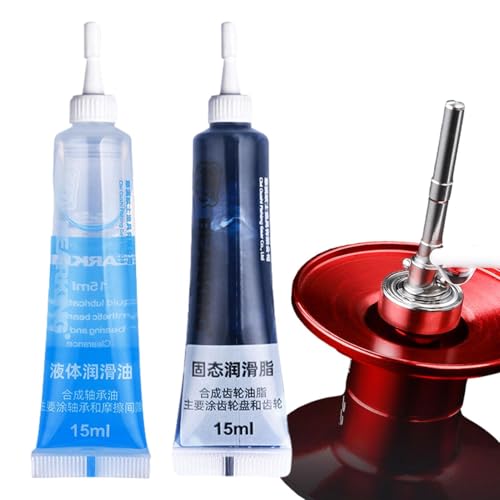 Fishing Reel Lubricant - Smooth Reel Lubricator | Reel Maintenance Grease, Fishing Accessories, Butter Grease, 2 Pieces for All Types of Reels, Rust Preventative, Smooth Lubrication
