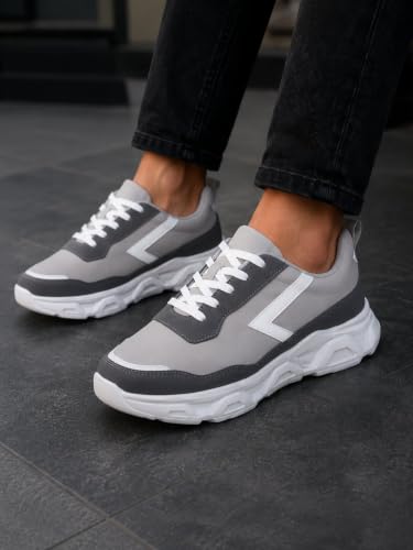 Image of Centrino Sneakers for Men | Lightweight Casual Shoes for Men Stylish | Breathable Mesh Walking Shoes | Cushioned Insole Comfortable Shoe for Man | Durable Sole Footwear|Trendy Lace-Up Shoes for College, Parties & Daily Use (9626)