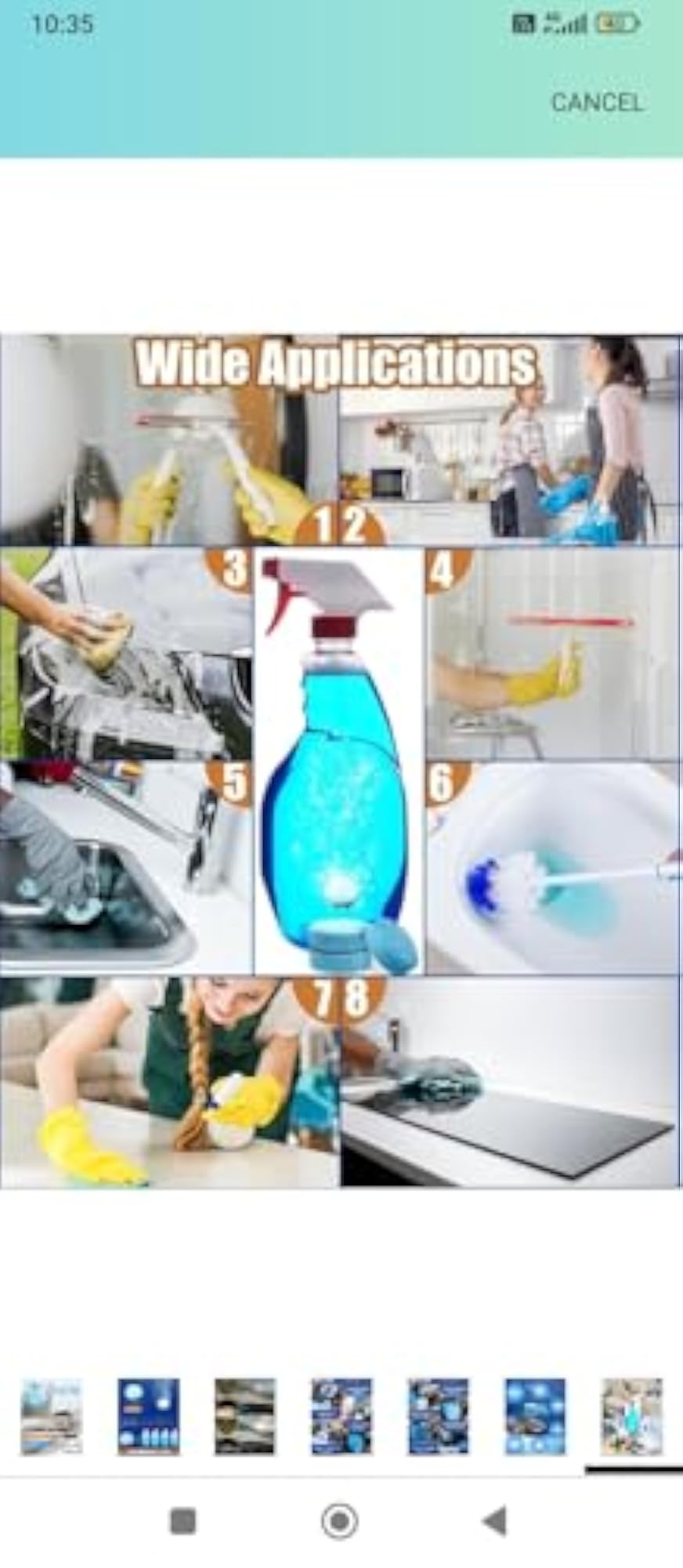 Pack of 10 Car Windshield Washer Tablets for Glass Cleaning