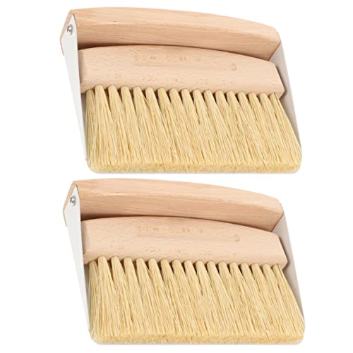 minkissy 2 Sets Small Desktop Broom Table Crumb Sweeper Auto Interior Cleaner Car Interior Cleaner Detailing Brush Computer Keyboard Brush Computer Keyboard Cleaner Cars Suite Mini Nylon