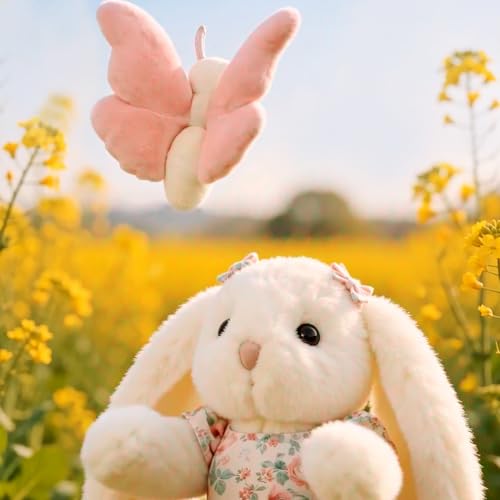 Apricot Lamb Pink Butterfly Plush Stuffed Animals Soft Plush Toys 7.5'' by Apricot Lamb - Used condition - Image 4