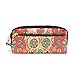 Produktbild für Student Boy Girl Vogel Kosmetik Make-up Tasche Stift Briefpapier Tasche Bleistift Fall Reißverschluss Hand gezeichnete Schädel Vintage Red Flower Pouch Geldbörse