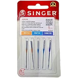 Precio De Maquina Overlock Singer Singer Overlock Ultra Lock 14SH 2022 - Agujas para máquina de coser, 5 unidades, 80/12, 90/14 y 100/16