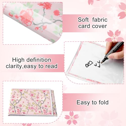 4 fundas para cartas Mahjong Chinoiserie en tela y PVC miniatura 3