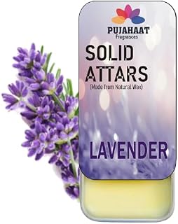 Pujahaat Solid Attar | Perfume for Men & Women | Made of Natural Beeswax with Jojoba Oil & Shea Butter | Alcohol-Free, Han... Price In India