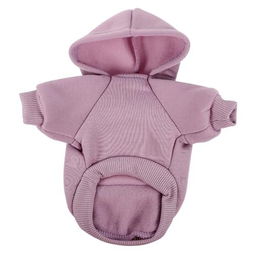 Happyyami Dog Hoodie Sweatshirt Lightweight and Warm Keeping Clothes for Dogs Adorable Jumpsuit for Outdoor Activities and Winter Wear S