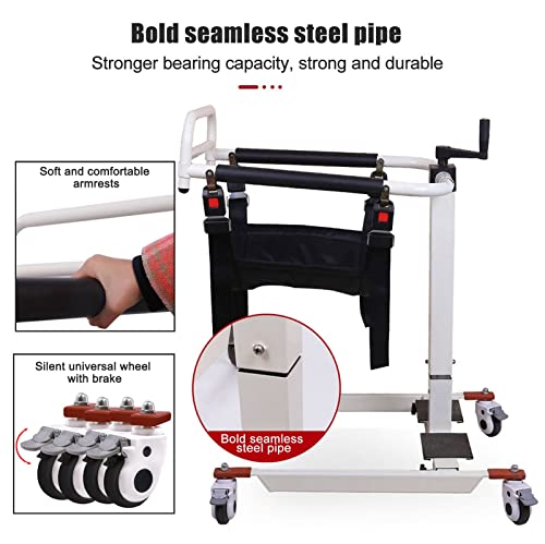 Seveni Wheel Lift Chair Patient Lift Transfer Machine Elderly Transport Chair Handicap Car Assist, Bathroom Wheelchair, Patient Lift For Home, Patient Lift Aid, Toilet Aids For Elderly #TOP5