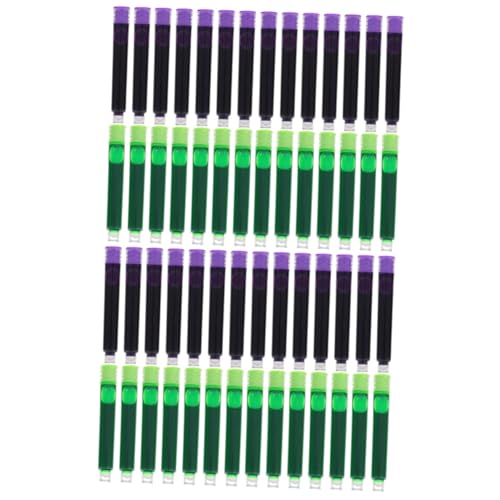 Cartouches d'encre effaçable verte DOITOOL pour stylo plume, lot de 200 pièces scolaires