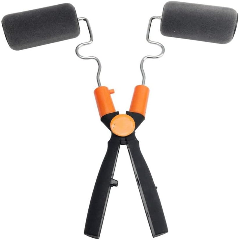 Telescopic Rod Seamless Roller Paint Brush Set Double Paint Runner Pro Kit Roller Wall Brush Set Track Painting Tool