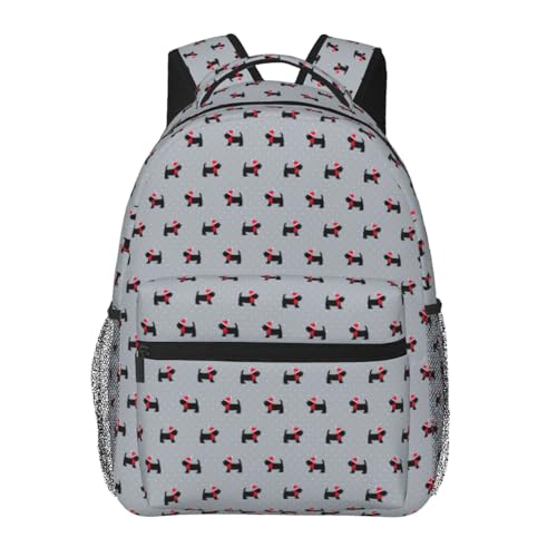 Sac à dos chiens de Noël léger et polyvalent pour les fêtes