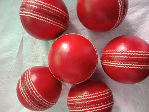 REINDEER Training Cricket Red Leather Hanging Ball for Senior Players (150Gm-170Gm Each), Pack of 1 - Image 3 thumbnail