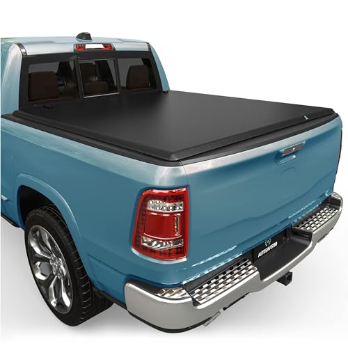 AUTOSAVER88 Soft Tri-fold Truck Bed Tonneau Cover Fits for Dodge