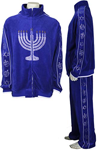 Sweatsedo Bling Bling Tracksuits for Men (Menorah, Small)