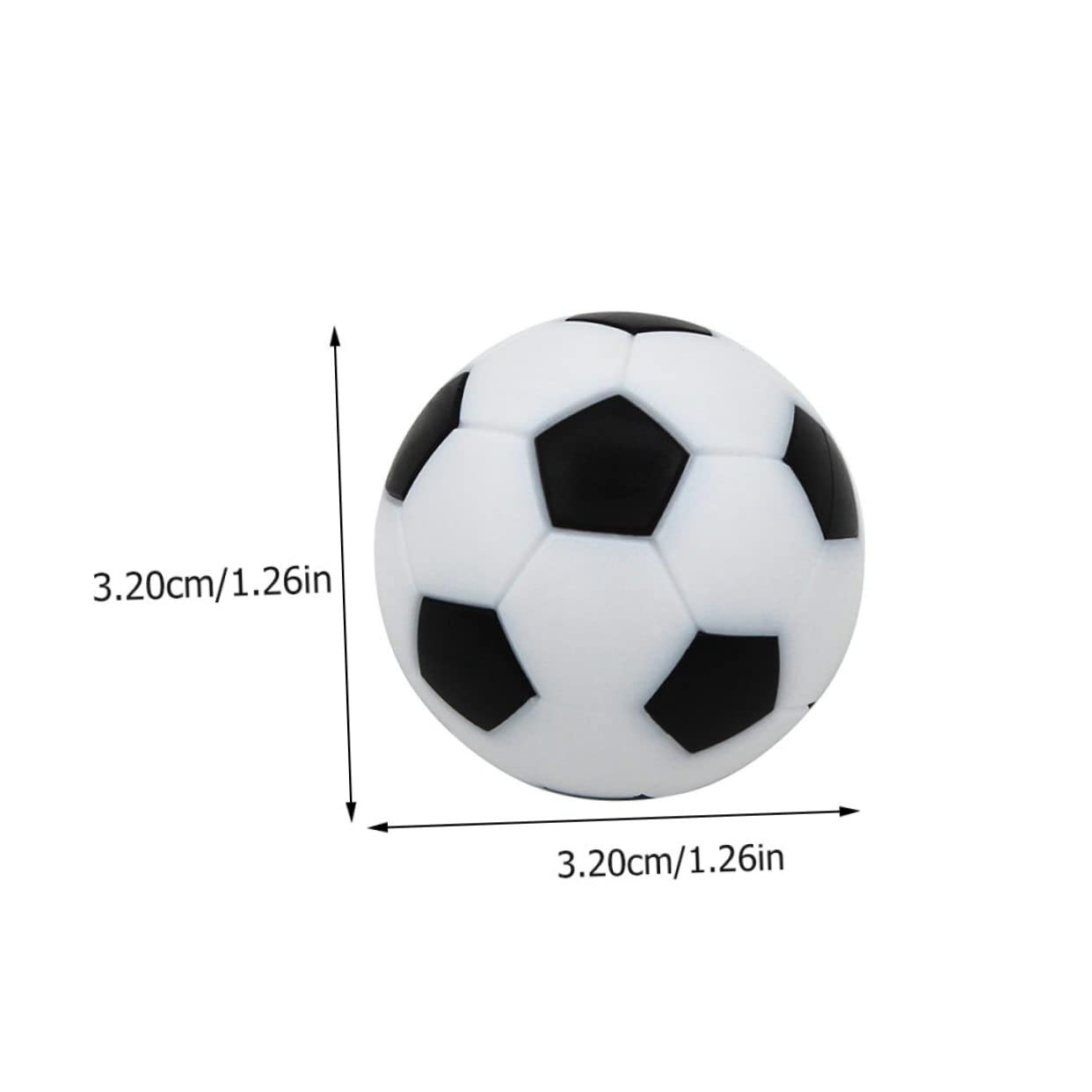 Parliky 18 Pack Professional Table Football Machine Accessories 32mm Replacement Soccer Balls Practical Fun