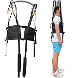 Patient Lift Sling Harness Sitting Transfers Standing Aids Walking Assistance Gait Belts Straps Seats Supports Different Body Types Mobility Exercisers Black