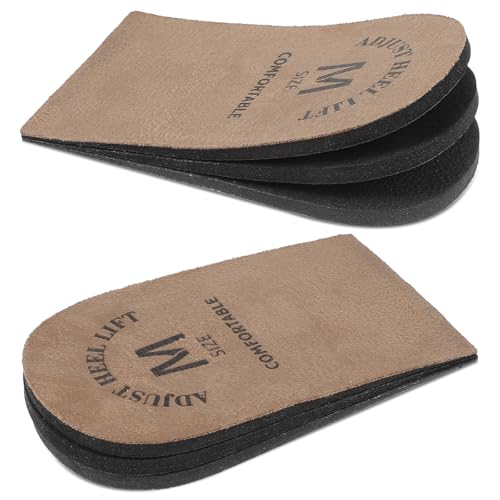 Image of 1 Pair Heel Inserts Pads for Shoes Men & Women Height Increase Boosters Heel Lift Raisers for Shoes, Shoe Lifts for Men Heels Cushions for Leg Length Discrepancy Height Increasing Insoles (M)
