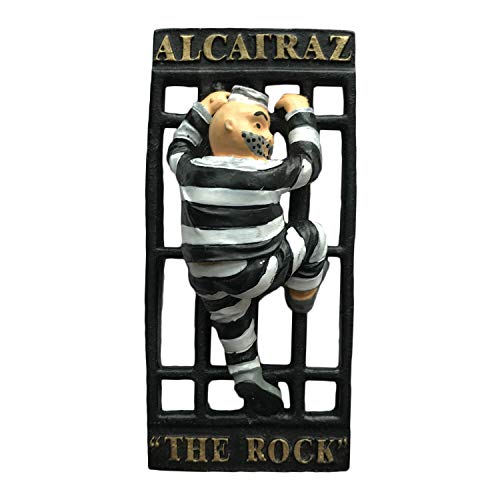 Imán decorativo 3D Alcatraz Island San Francisco 8x4 cm