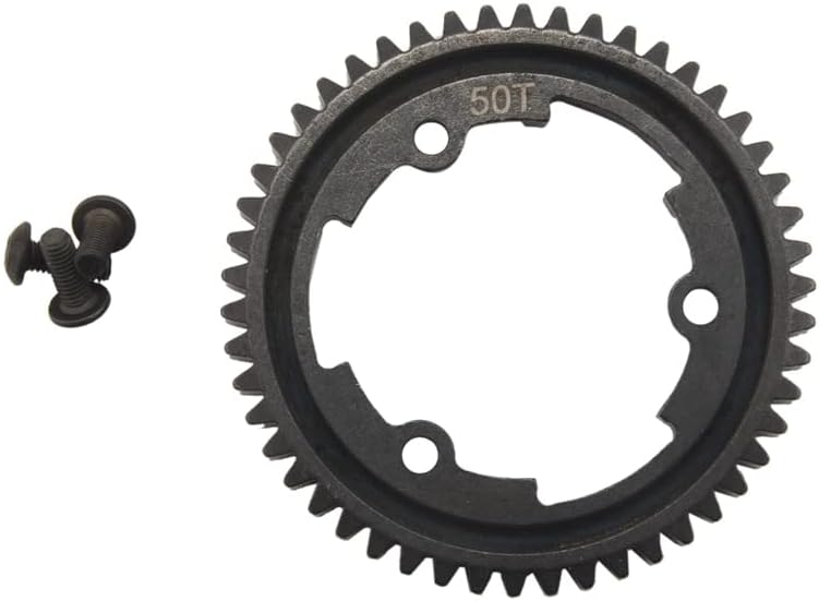 Miniatura 2 de -para Racing Harden Steel 50T 1Mod Engranaje de estímulo principal para RC Car TRAXS 15 X-maX 17 XO-1 110 E-Revo VXL MAXX A - (Color Negro)