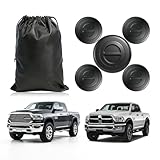 TOVIIEA 5th Wheel Bed Plug Cover Kit with Storage Bag for 2014-2025 Dodge Ram 2500 3500,Puck System Gooseneck Tow Mount Covers,68225506AA