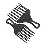 NOLITOY 2個プラスチックニードルコーム ヘアカットコーム ヘアサロンスリング用 歯が広い設計で長髪短髪対応 自宅や旅行 サロン使用に適したヘアドレッシングコーム