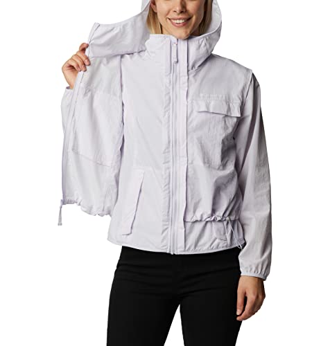 Columbia Intercâmbio de vento feminino Spring Canyon, roxo tingido, médio