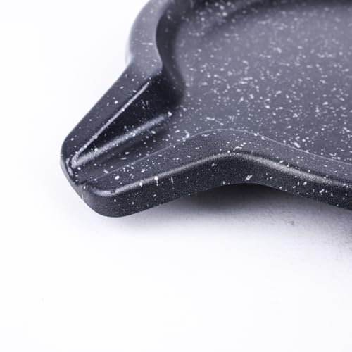 Generic D1KOREA Casting Coated Grill Plate for Efficient Oil Drainage and Easy Cleaning, 5-Layer Coating, Easy Replace and Clean, Non-Stick Coating (Circle Grill 340(13.4inch)), Black