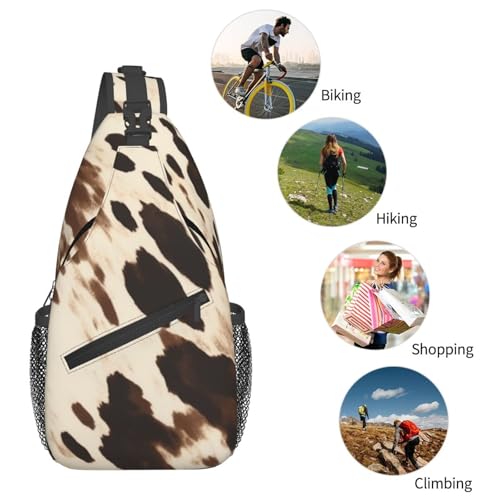 Bolso Cruzado para Hombre con Estampado de Vaca miniatura 6
