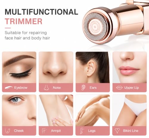 Image of Facial Hair Remover Machine For Face, Chin, Cheek, Eyebrow, Upper Lip Hair Remover for Women - Daimound