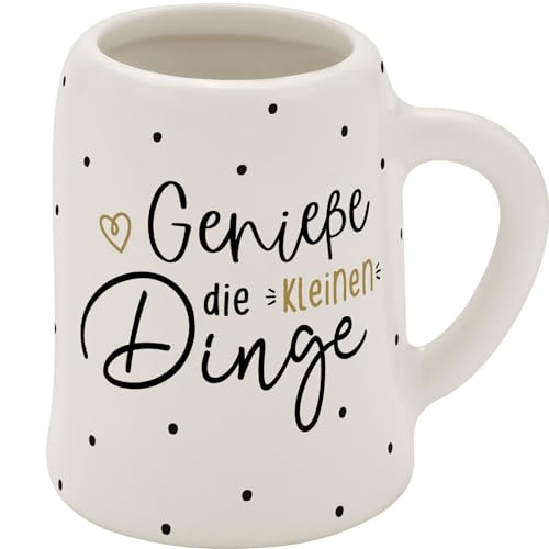 GRUSS & CO Schnapskrug mit Motiv 'Dinge' | New Bone China, 5 cl,...