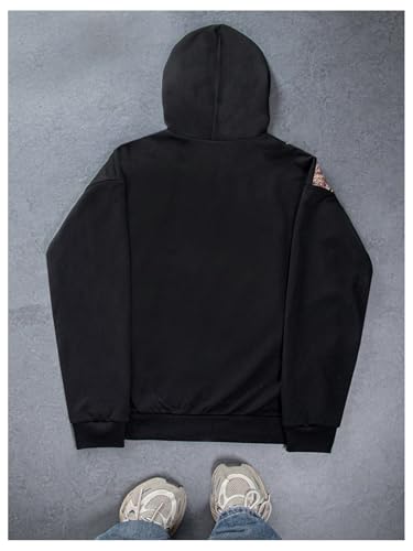 Men's Oversized Y2k Graphic Hoodie Long Sleeve Hooded Sweatshirts Vintage Streetwear Tops2