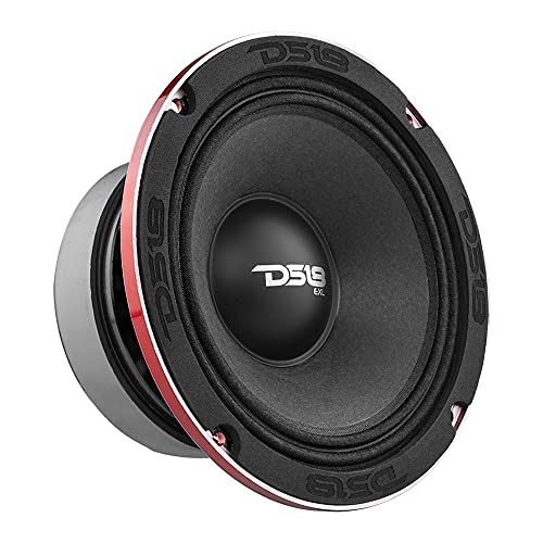 Ds18 Pro-Exl64 Loudspeaker - 6.5", Midrange, Red Aluminum Bullet, 600W Max, 300W Rms, 4 Ohms, Ferrite Magnet - For The Peple Who Live And Breathe Car Audio (1 Speaker) #TOP21
