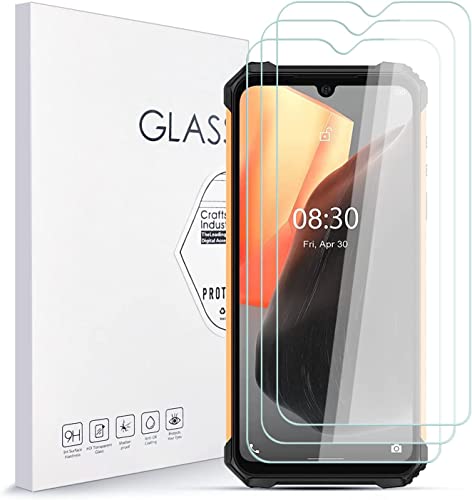 Protector de Pantalla para Ulefone Armor 8 Pro Cristal Templado [3 Piezas], Dureza 9H, Antiarañazos, Antihuellas, Sin Burbujas, Ultra Resistente, Fácil de Instalar Cover