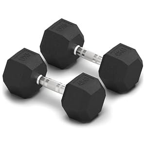 ZENO Dumbbells Set | Weights Dumbbells Set | Metal Dumbbells Pair | Hex Dumbbells For Workouts | Dumbbell Set For Home Training & Gym | Weights Set | Anti Slip & Anti Roll