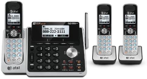 TL88102 + (2) TL88002 Teléfono inalámbrico de 3 auriculares (2 líneas) DECT 6.0…