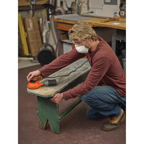 BLACK+DECKER Orbital Sander, 5-inch Disc Sander, Corded (BDERO600) - image 9