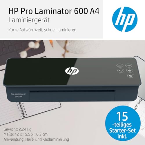 Laminador HP Pro 600 A4 máquina de plastificar documentos con láminas 3163 4