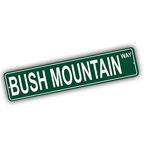 Brotherhood Aluminum Street Sign for Bush Mountain - Alaska Man Cave Decor