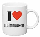 I Love Haimhausen Kaffee Tasse diese Kaffee Tasse ist der ideale Begleiter im Büro, beim Frühstück oder zur Tea Time