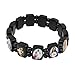 Catholica Shop Religious Catholic Bracelets with Assorted Colorful Images of Saints, Mary, and Jesus for Men and Women. Handcrafted in Brazil - Small Panel