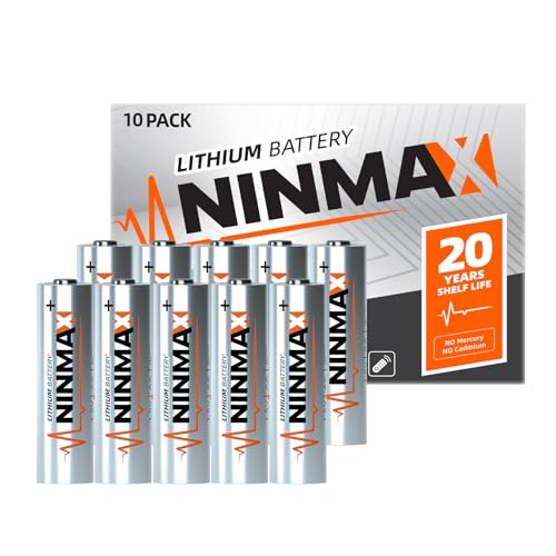 NINMAX® Lithium AA Battery, 10 Pack, 3500mAh 1.5V Longest Lasting Double A Battery【Disposable】