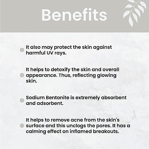 Glacial Marine Clay Powder By Mi Nature | Great For Face Mask, Scrub,Soaps,Bath Bombs, Body Wrap | Removes Acne, Clogged Pores,Dead Skin| 227G(8Oz) |Glacial Clay Mask | Glacial Oceanic Clay #TOP3