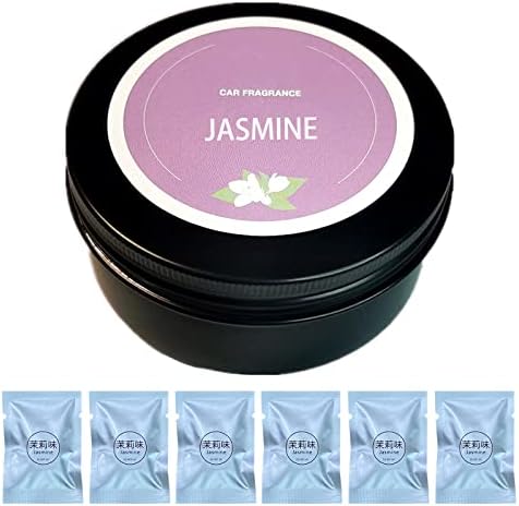 Cacacece Car Air Fresheners Pilot Car Air Outlet Car Perfume Fragrance Car Air Vent Clip Freshener Refills (6 Packs-Jasmine)