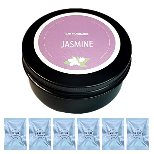 Cacacece Car Air Fresheners Pilot Car Air Outlet Car Perfume Fragrance Car Air Vent Clip Freshener Refills (6 Packs-Jasmine) #TOP3