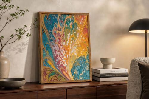 Impression sur toile style d'art abstrait de qualite superieure 80x120