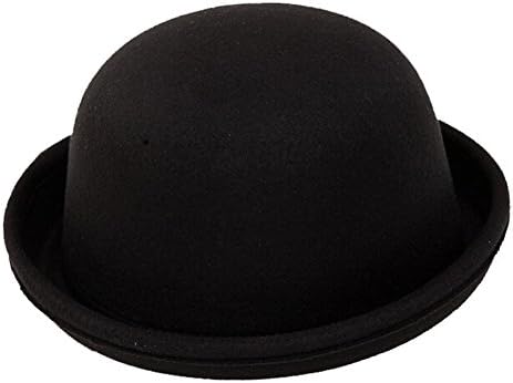 Fletion donna invernali in feltro di lana a Cloche a falda Billycock  Berretto in lana stile Vintage Trendy Cappello a bombetta in feltro, Derby  Hat feltro delle lane Bowler Hat : Amazon.it: