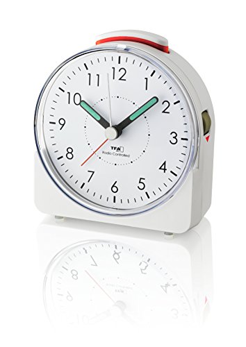 Price comparison product image TFA Dostmann 60.1513.02 Analogue Alarm Clock,  Plastic,  white