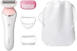Philips Satinshave Advanced Women’s Electric Shaver, Cordless Hair Removal, BRL140/51, White and Pink