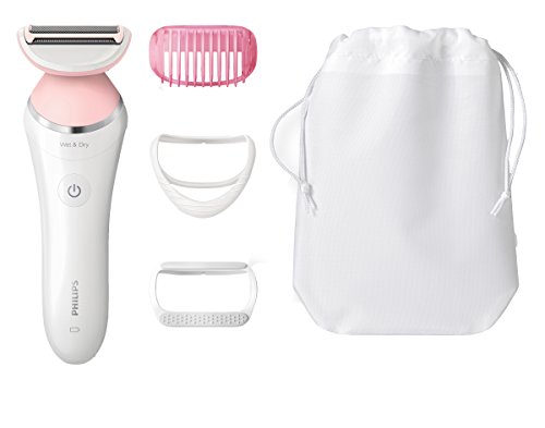 Philips Satinshave Advanced Women’s Electric Shaver, Cordless Hair Removal, BRL140 51, White and Pink