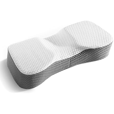 AM AEROMAX King Size Memory Foam Pillow - 6.5 Inch High Side Sleeper - Black and Gray Two-Tone Pillowcase - Memory Foam Pillow for Adults - Ideal for Side and Back Sleepers Cover