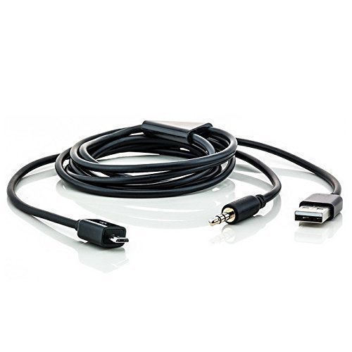Saxonia Micro USB + Audio AUX (3.5mm Jack) USB